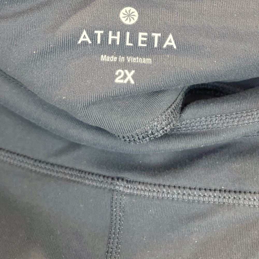 ATHLETA  2X Plus Relay Tights 903959 Reflective Mesh Panel Reflective Dark Gray - Picture 3 of 9
